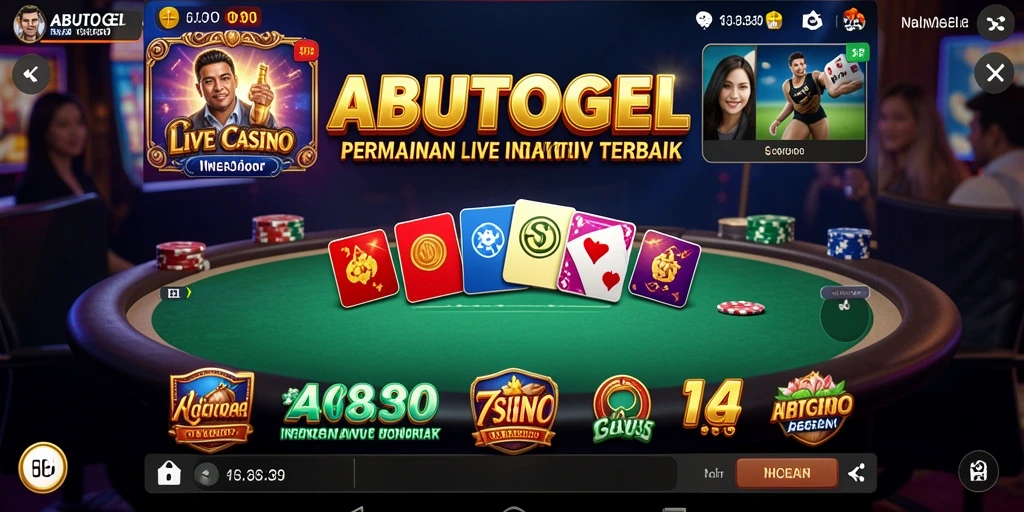 Tampilan gameplay menarik dari ABUTOGEL dalam Live Casino.