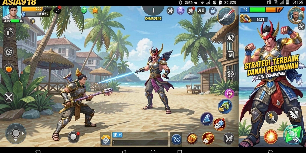 Tampilan gameplay ASIA918 yang dinamis dan strategis.