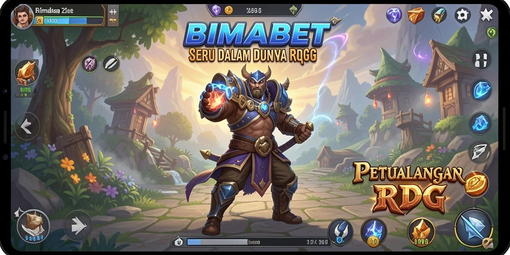 Tampilan screenshot game BIMABET menampilkan karakter dalam pertempuran seru.
