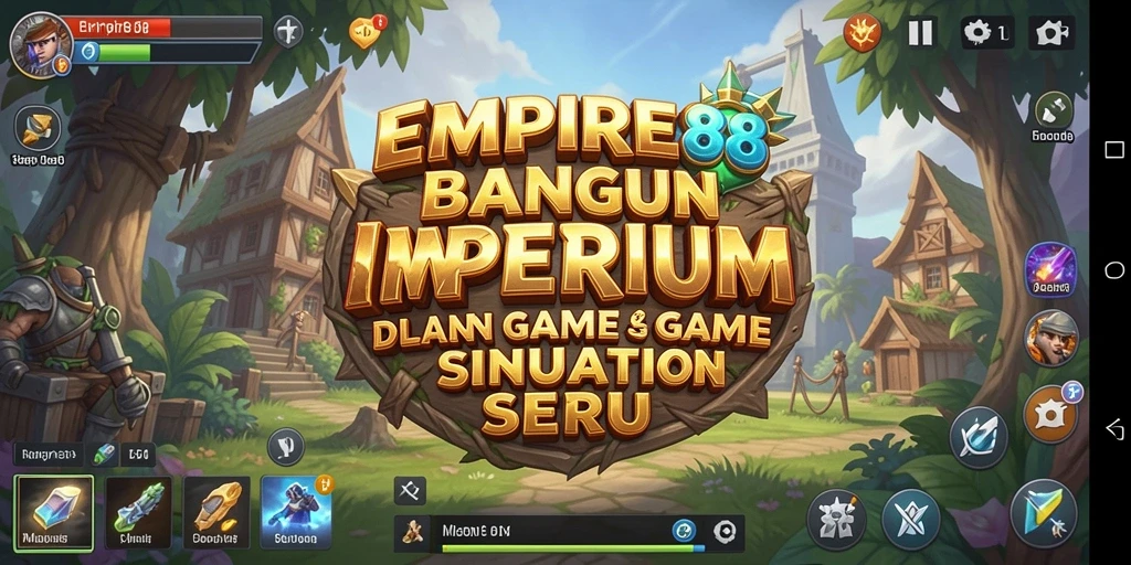 Tampilan menakjubkan gameplay EMPIRE88 dengan aksi pembangunan imperium.