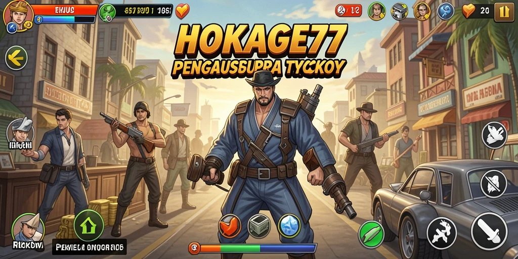 Tampilan gameplay HOKAGE77 yang menegangkan dan penuh strategi bisnis.