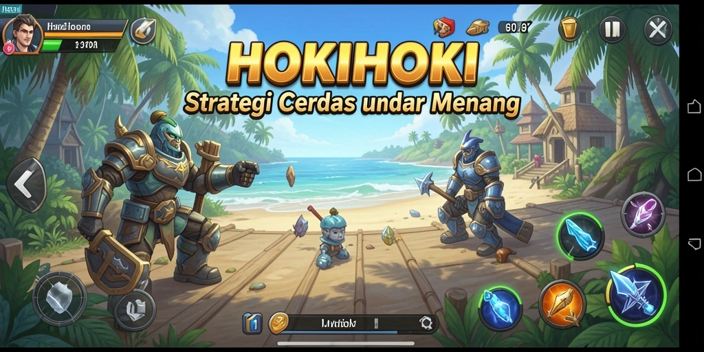Tampilan gameplay HOKIHOKI yang menegangkan dan strategis.