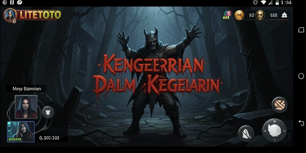 Screenshot menampilkan gameplay LITETOTO yang penuh ketegangan.