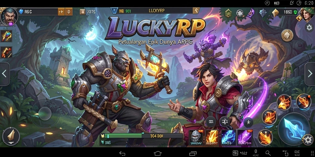 Screenshot LUCKYRP menampilkan aksi pertarungan yang mendebarkan dalam dunia ARPG.