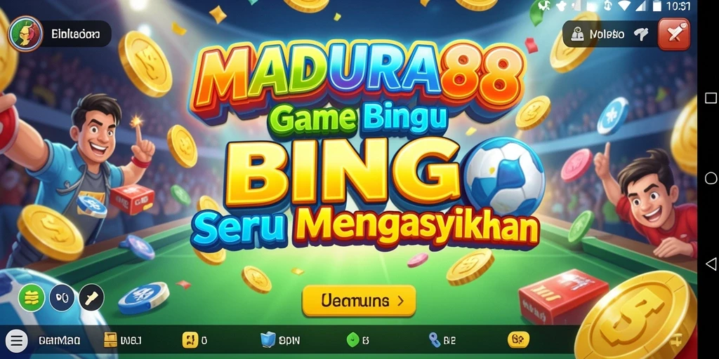 Tampilan menakjubkan dari gameplay Bingo di MADURA88.