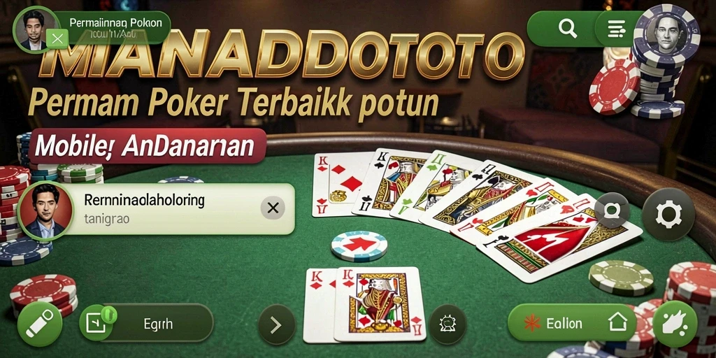 Tangkapan layar utama MANADOTOTO menampilkan pemain yang terlibat dalam permainan Poker.