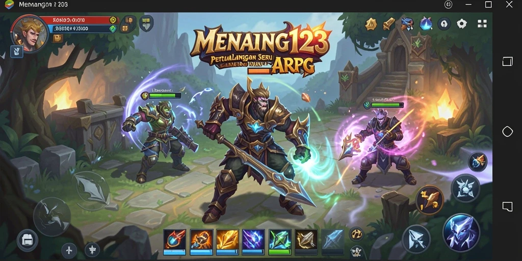 Tampilan gameplay seru dalam dunia ARPG MENANG123.