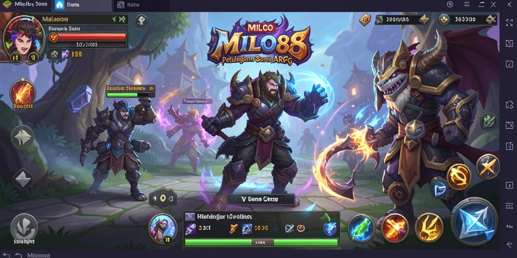 Tampilan gameplay seru di dunia fantasi ARPG.