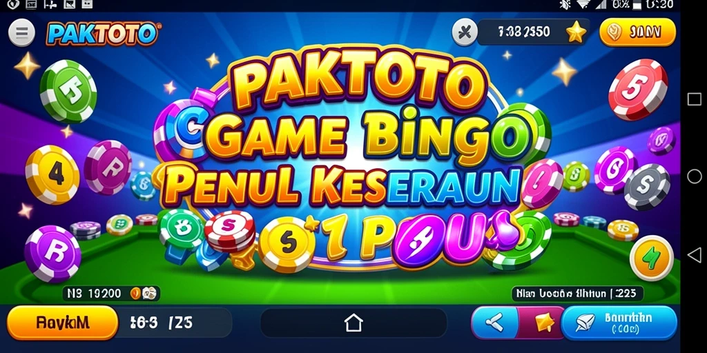 Screenshot utama PAKTOTO menampilkan keseruan permainan Bingo.