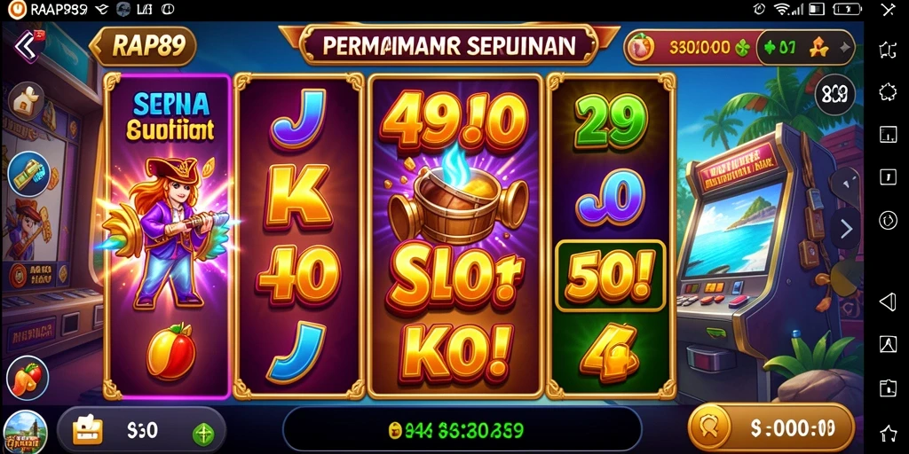 Tampilan gameplay RAP89 yang menarik dan penuh warna.