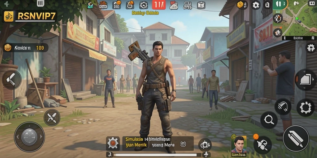 Tampilan gameplay <strong>RSNVIP7</strong> dengan grafis menarik dan karakter yang dapat disesuaikan.