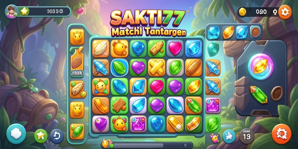 Screenshot dari gameplay SAKTI77 yang penuh warna dan menantang.