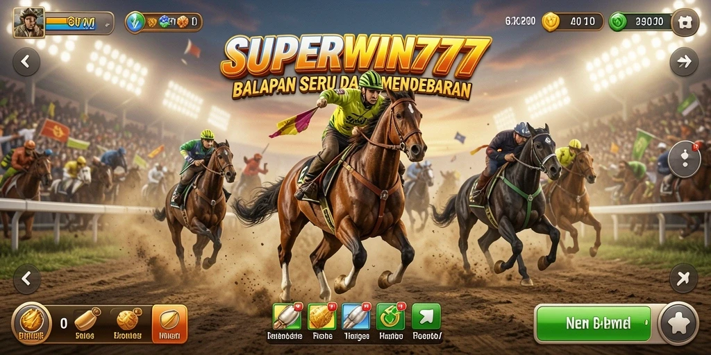 Gameplay mendebarkan di SUPERWIN777 saat beradu cepat di lintasan.