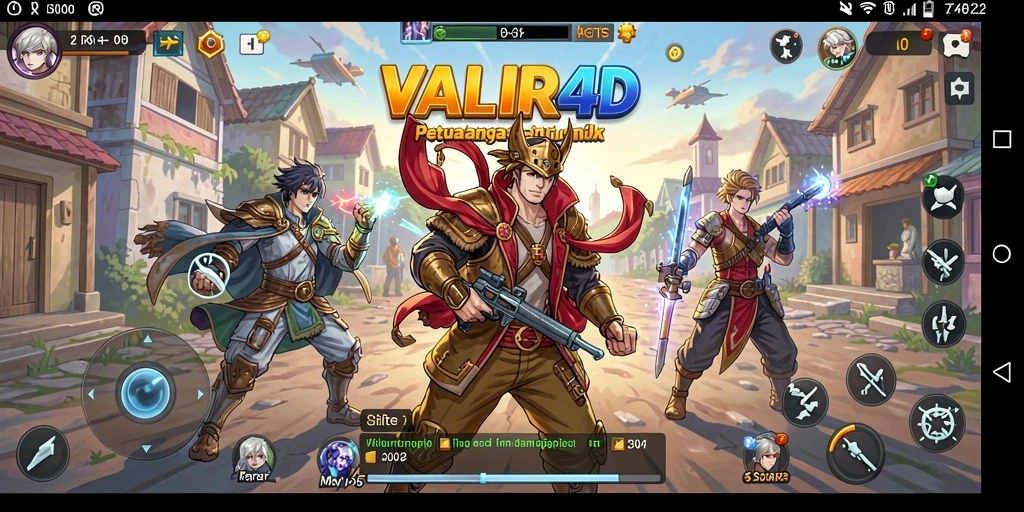Tampilan gameplay VALIR4D yang penuh aksi dan seru.